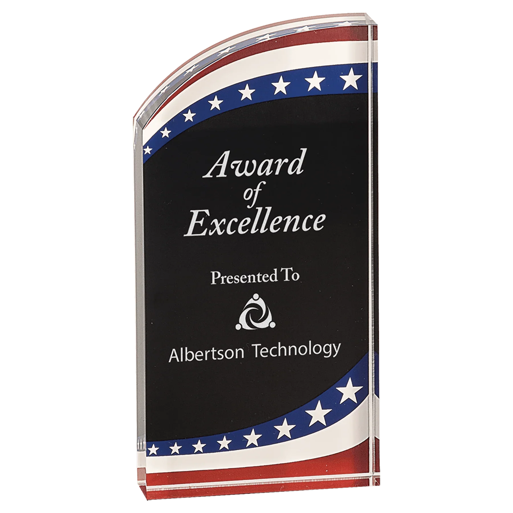Premier Marble Rounded Acrylic Award