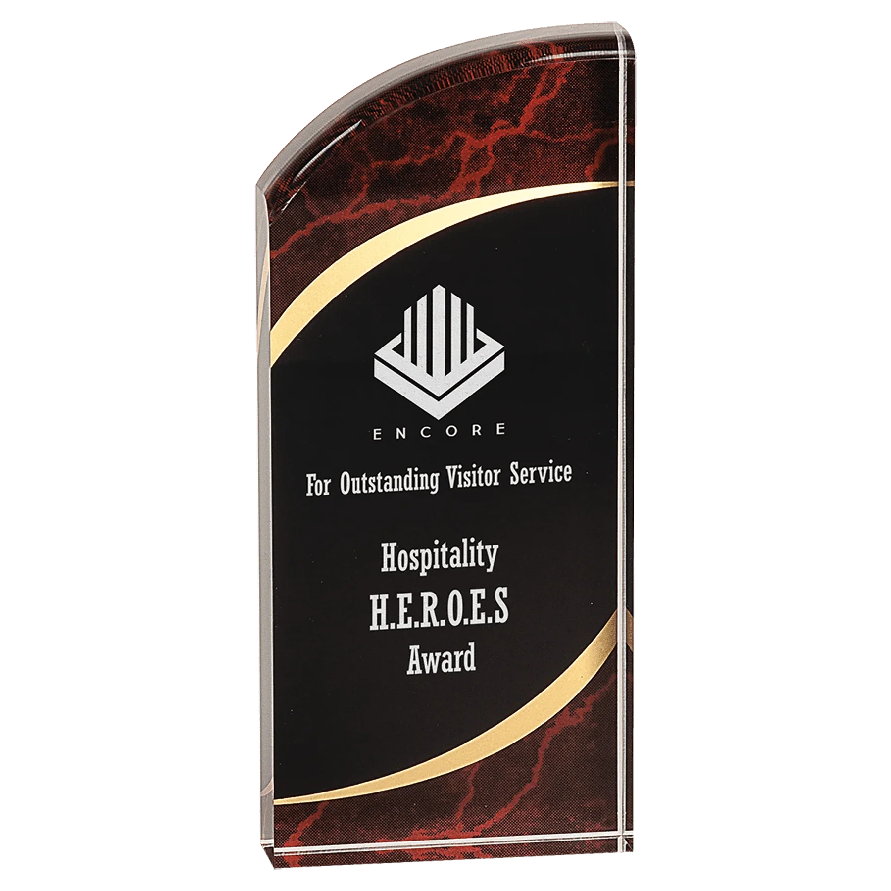 Premier Marble Rounded Acrylic Award