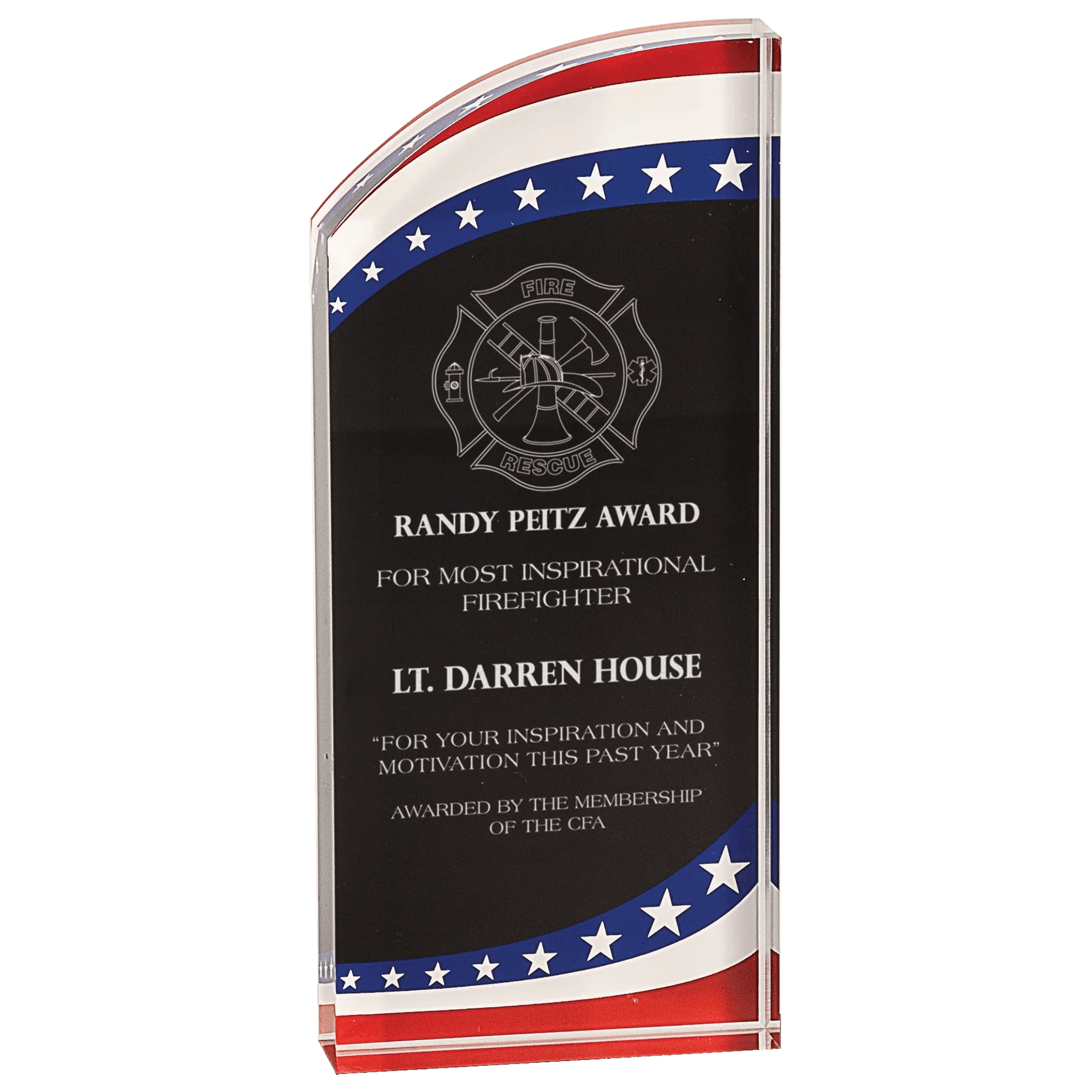 Premier Marble Rounded Acrylic Award