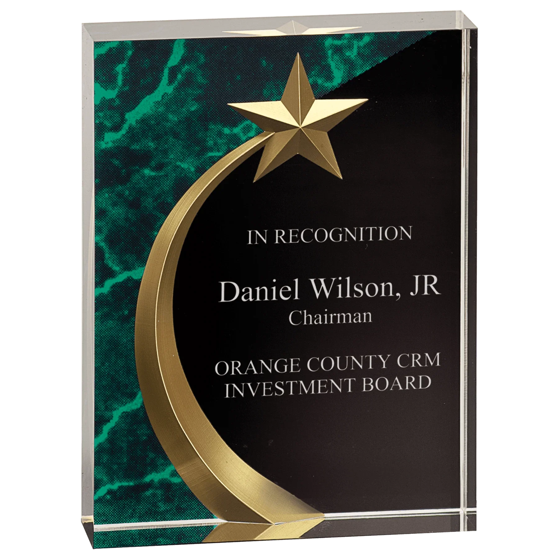 Square Shooting Star Acrylic Award