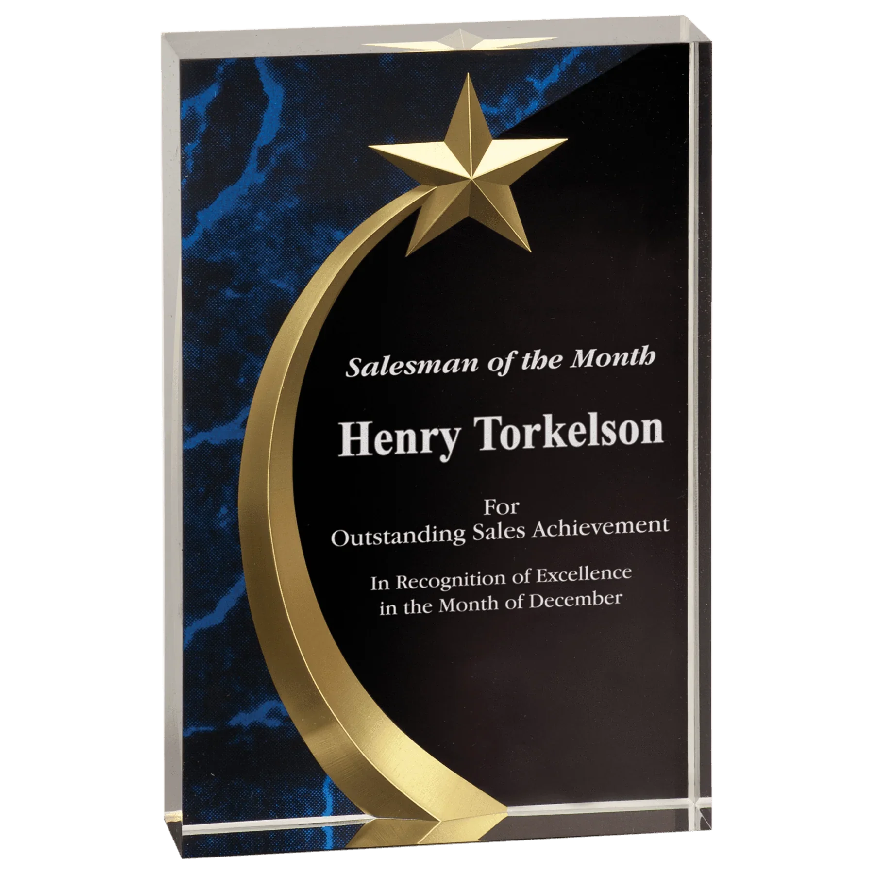 Square Shooting Star Acrylic Award
