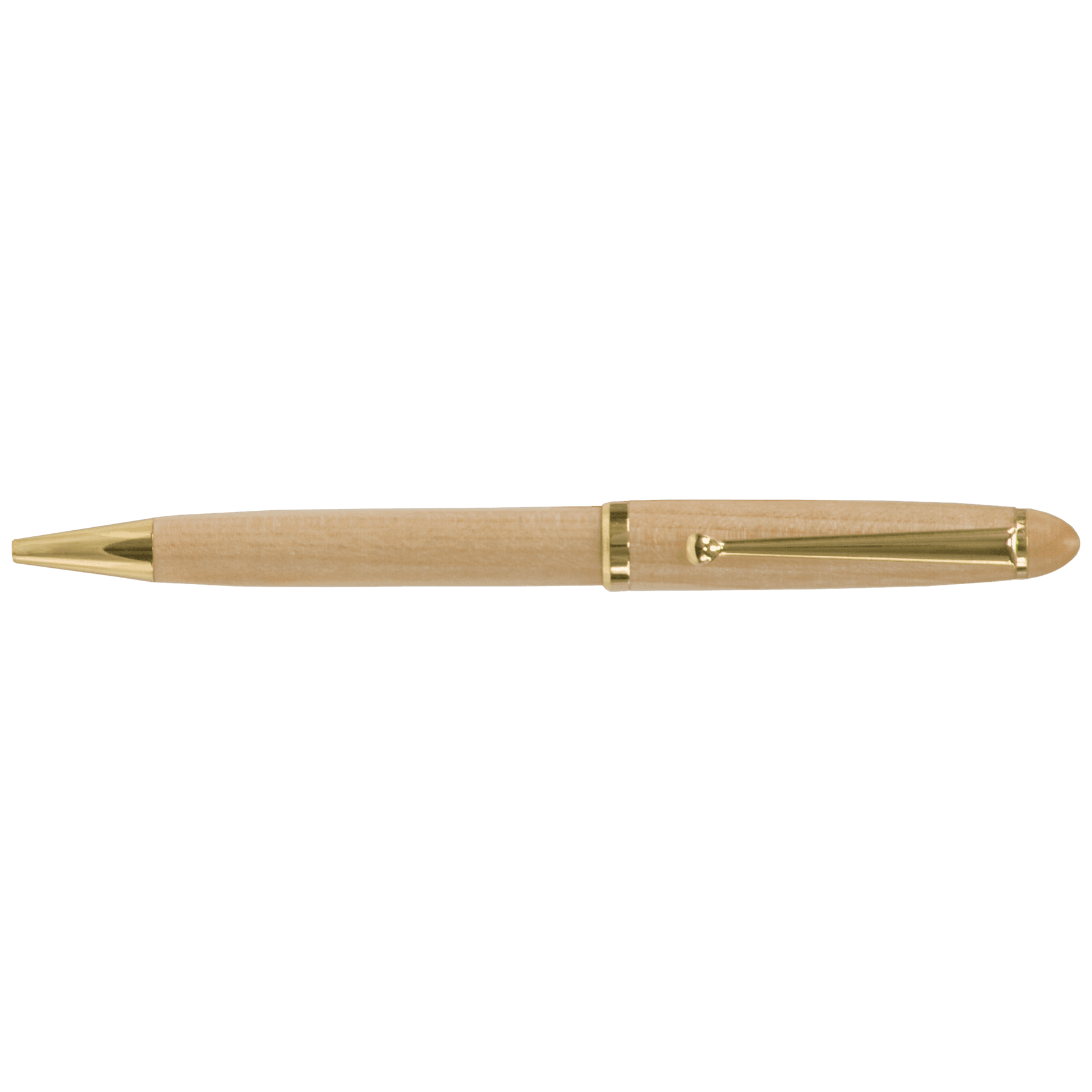 Maple and Brass Engraved Pen