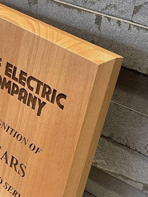 Custom Alder Laser Engraved Wood Plaque - awardshere.com