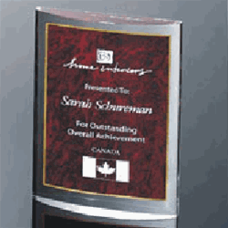 Maroon Acrylic Curve Award - awardshere.com