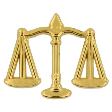 Scales Justice Pin - awardshere.com