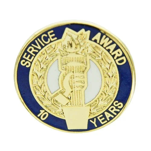 10 Year Torch Award Pin - awardshere.com