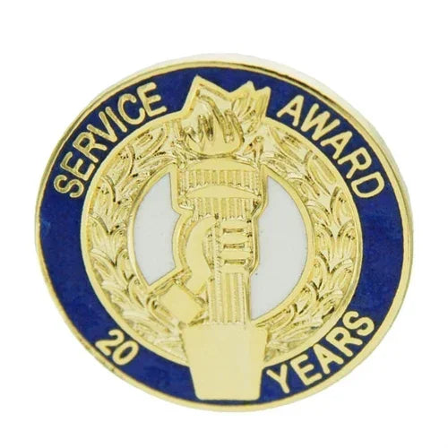 20 Year Torch Award Pin - awardshere.com