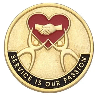 Service is our Passion Pin - awardshere.com
