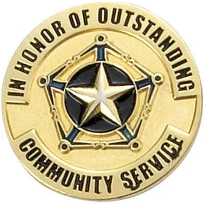 Community Service Pin - awardshere.com