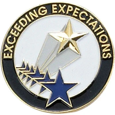 Exceeding Expectations Pin - awardshere.com