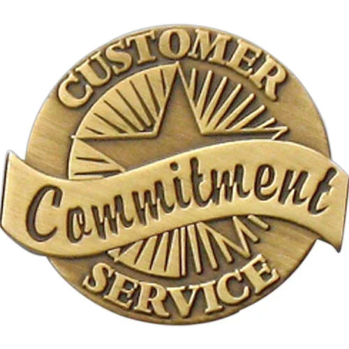 Commitment to Customer Service Pin - awardshere.com