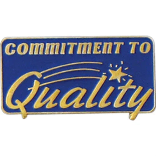 Commitment to Quality Pin - awardshere.com