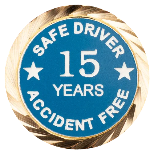 Safe Driver Pin / Accident Free Pin with your choice of years - awardshere.com