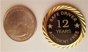 Safe Driver Pin / Accident Free Pin with your choice of years - awardshere.com