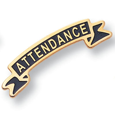 Attendance Ribbon Pin