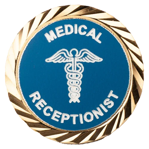Medical Receptionist Lapel Pin - awardshere.com
