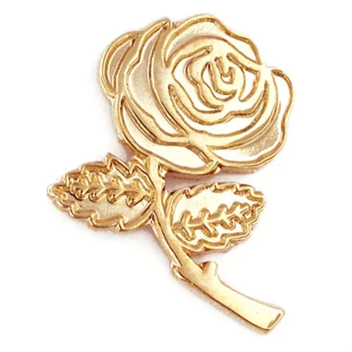 Gold Rose Pin - awardshere.com