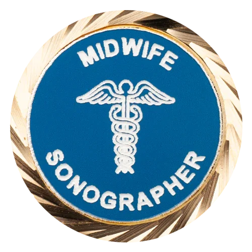 Midwife Sonographer Lapel Pin - awardshere.com