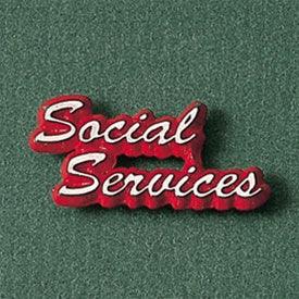 Social Services Pin - awardshere.com