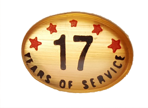 17 Years Self Adhesive Years of Service