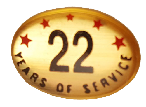 22 Years Self Adhesive Years of Service