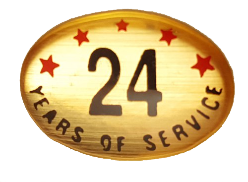 24 Years Self Adhesive Years of Service