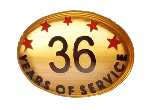 36 Years Self Adhesive Years of Service