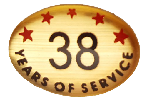 38 Years Self Adhesive Years of Service