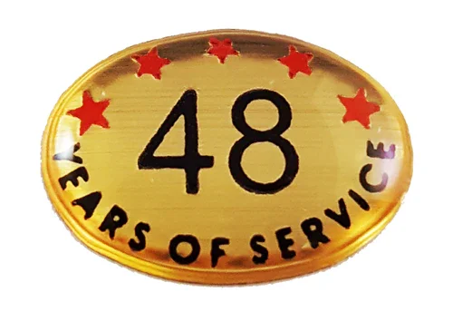 48 Years Self Adhesive Years of Service - awardshere.com