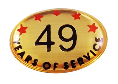 49 Years Self Adhesive Years of Service - awardshere.com