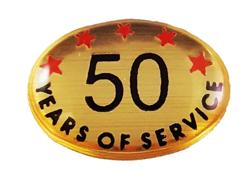 50 Years Self Adhesive Years of Service - awardshere.com