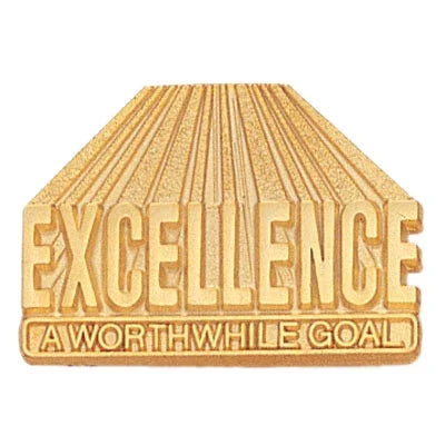 Excellence a Worthwhile Goal Pin - awardshere.com