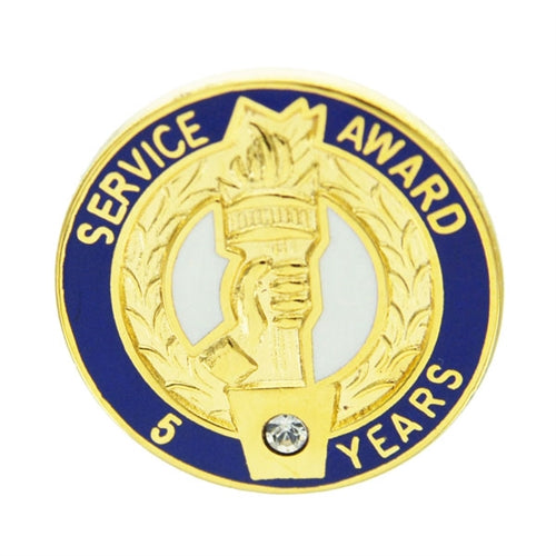 5 Year Crystal Award Pin