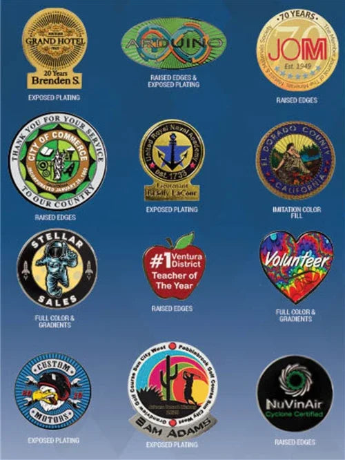 Textured Express Custom Lapel Pin - awardshere.com