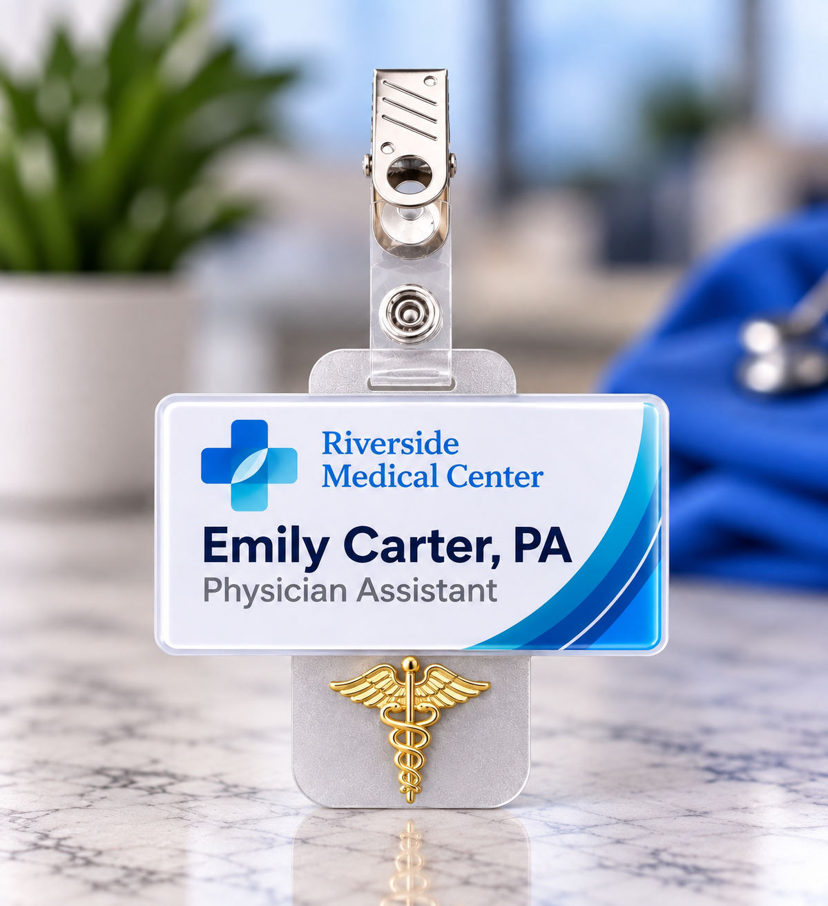 Name Badge and Pins Holder - 6 Hole - Small