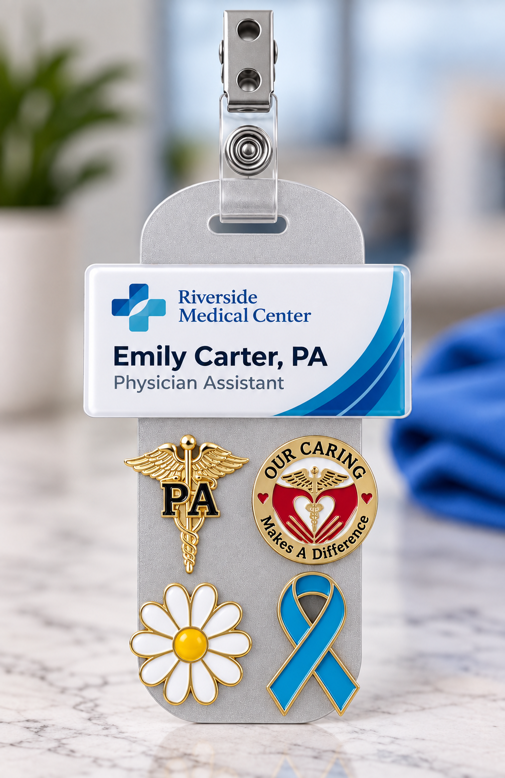 Name Badge and Pins Holder - 6 Hole