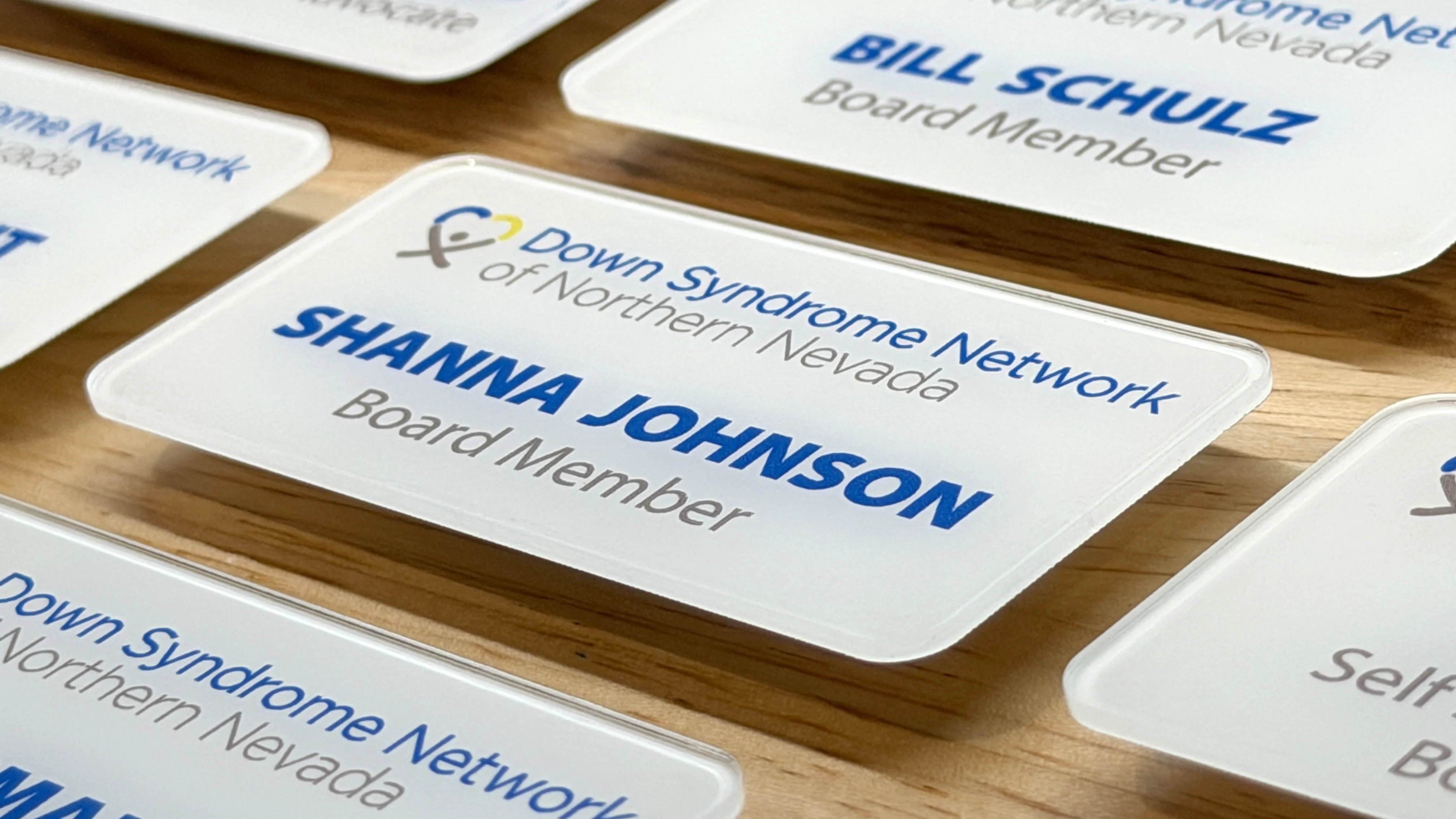 Clear Acrylic Full Color Name Badge