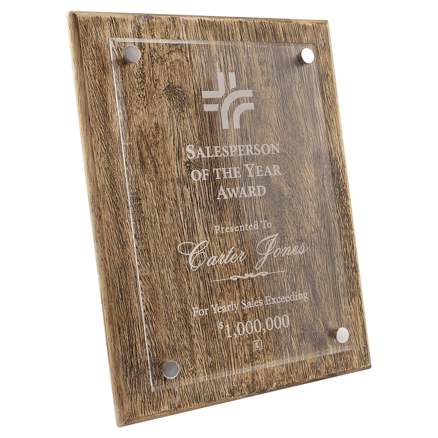 Barnwood Floating Acrylic Plaque
