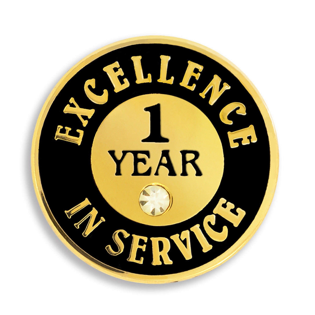 1 Year of Service Pin with Stone