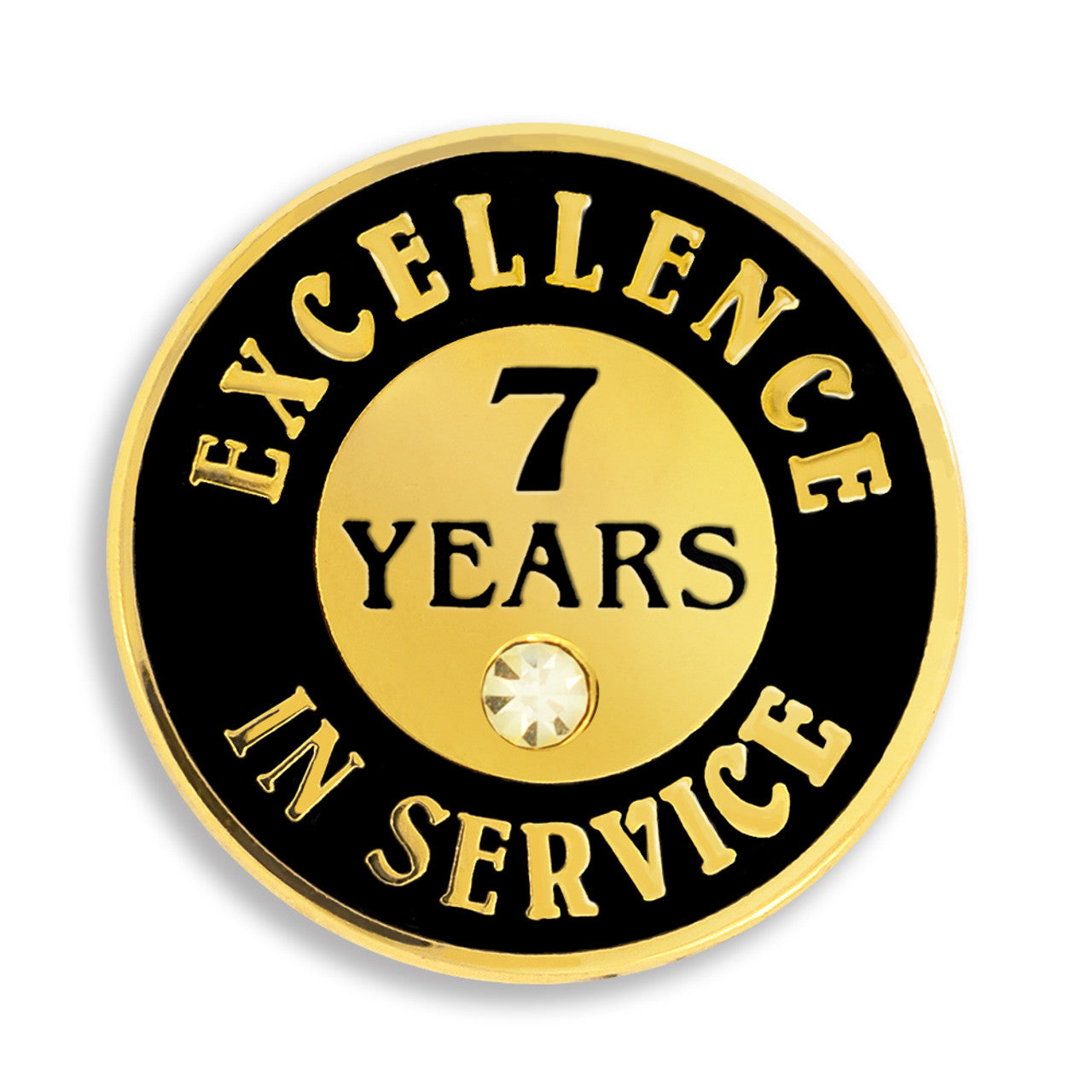 7 Years of Service Pin with Stone