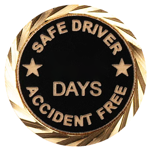 Safe Driver Pin / Accident Free Pin with your choice of days