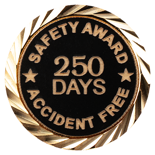 Safety Award Pin, Accident Free Pin with your choice of days