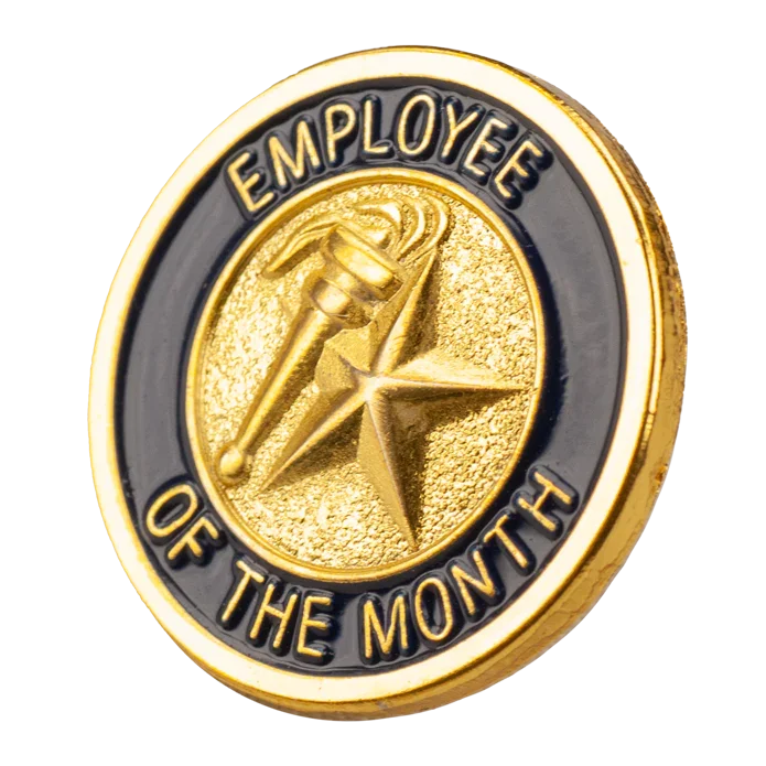 Employee Pin Program Employee of the Month Lapel Pin – awardshere.com