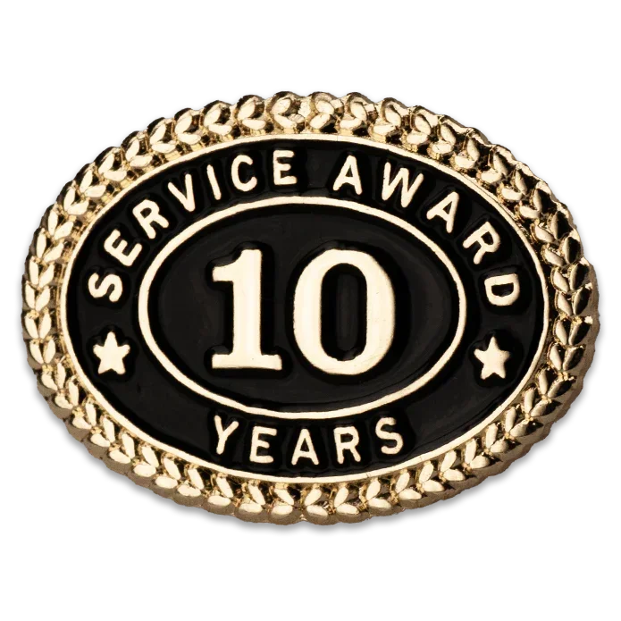 Ten Year Pin Years of Service Lapel Pins from AwardsHere.com – awardshere.com
