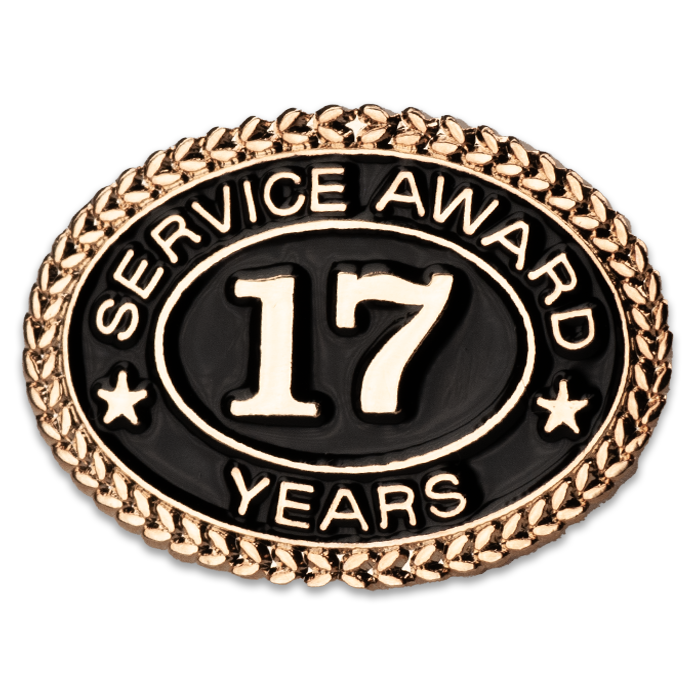 17 Years Service Award Pin - Magnetic Back