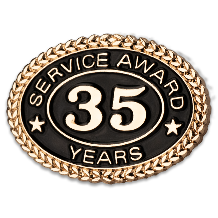 35 Years Service Award Pin - Magnetic Back