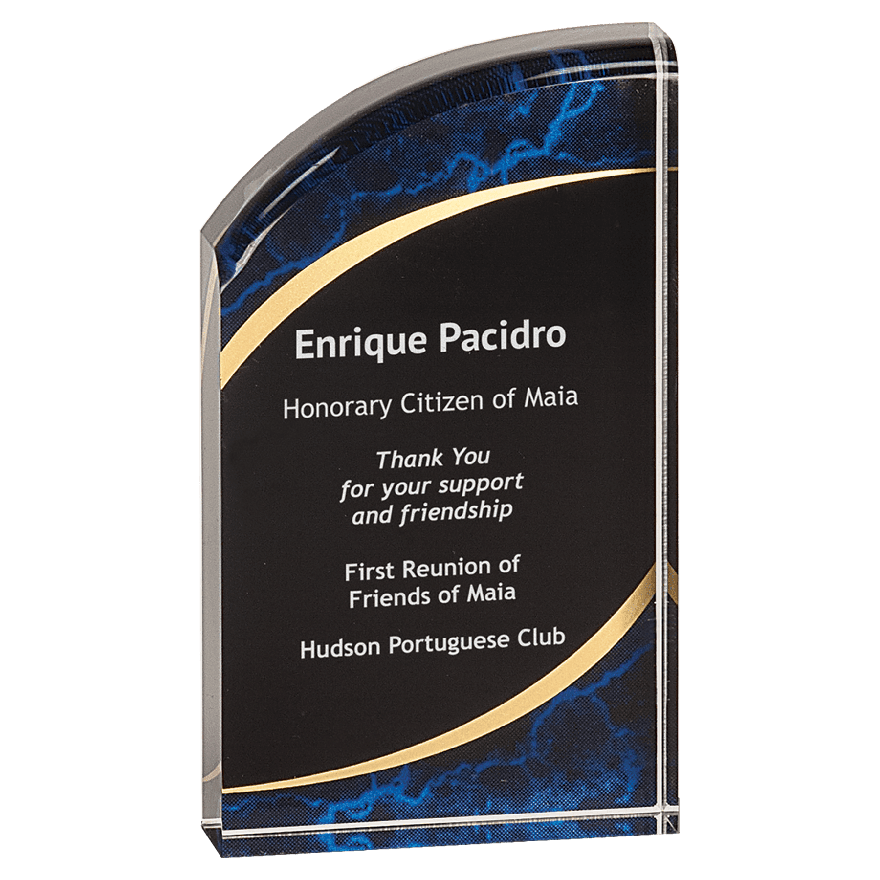 Premier Marble Rounded Acrylic Award