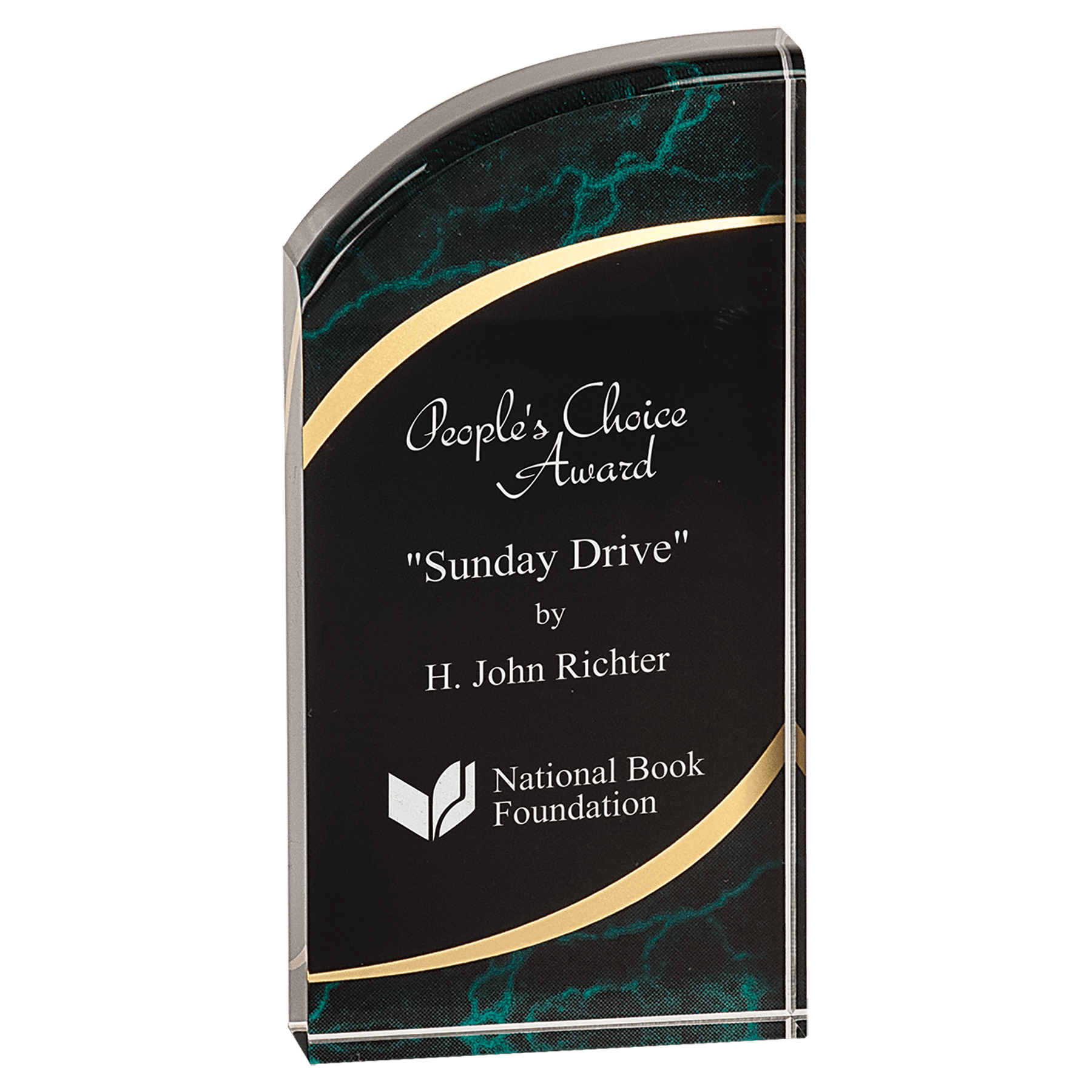 Premier Marble Rounded Acrylic Award