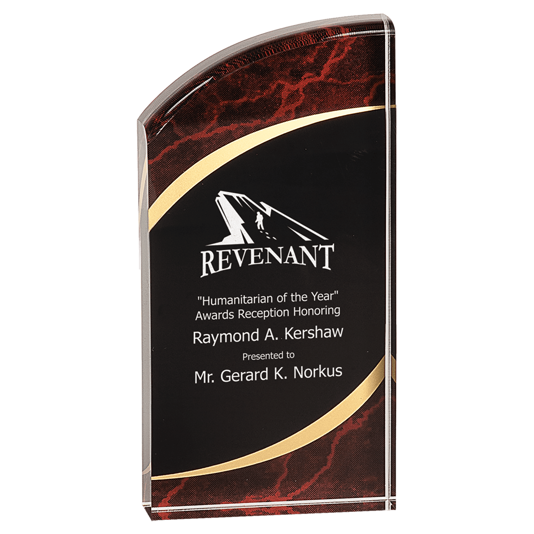 Premier Marble Rounded Acrylic Award