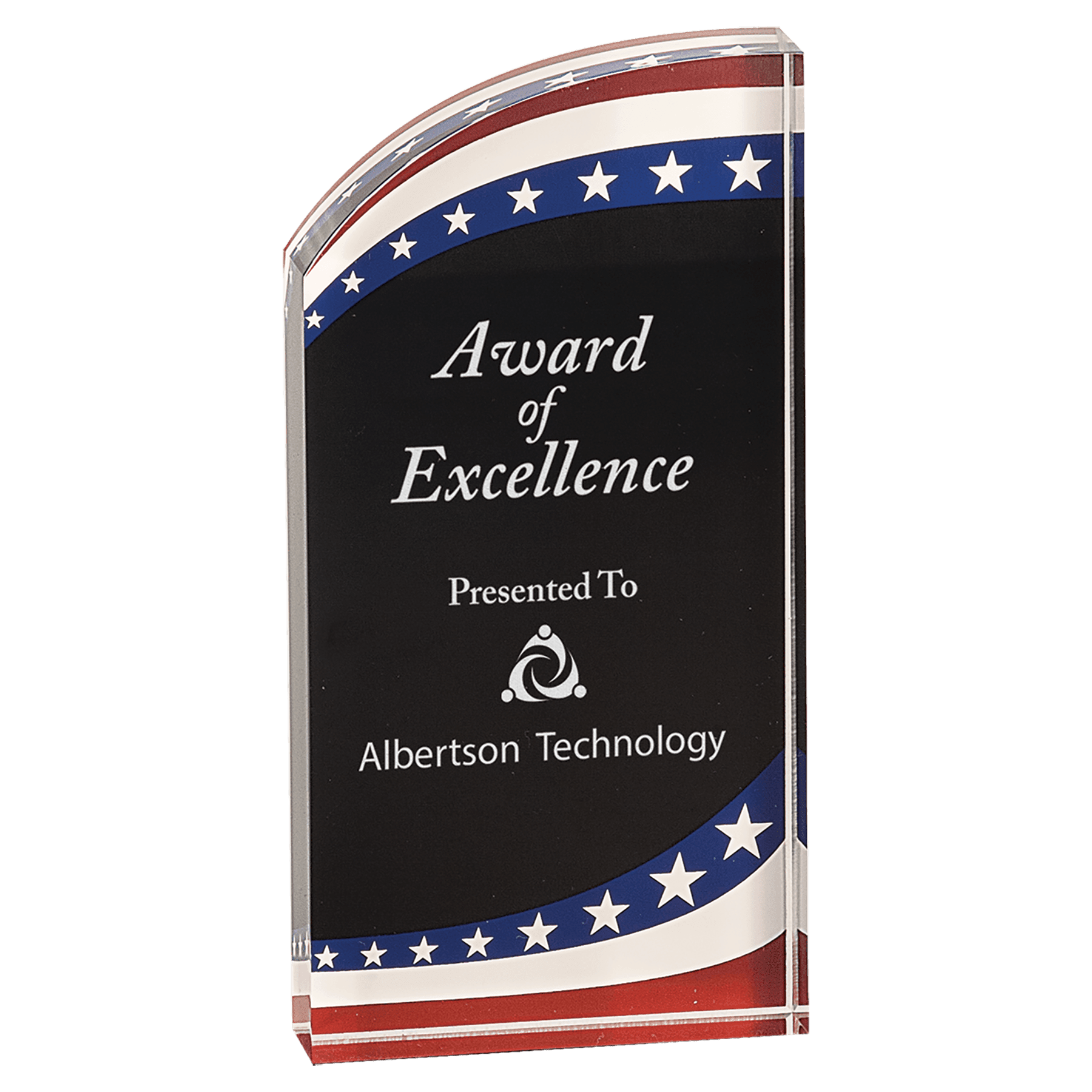 Premier Marble Rounded Acrylic Award